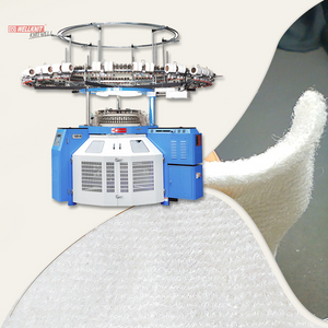 WELLKNIT PSSP 30-34 inci Dua Sisi Loop Pile Circular Knitting Machine Untuk Kain Terry
