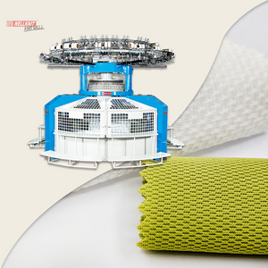 WELLKNIT QD4R-T-BJ 30-38 inci 3.2F / inci Interlock Produksi Tinggi Lebar Terbuka Bingkai Tinggi Double Jersey Mesin Rajut Melingkar Untuk Industri Pakaian Tekstil Rumah