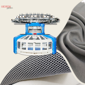 WELLKNIT S4R-DL 14-38 Inch Interlock Lebar Terbuka Bingkai Double Jersey Mesin Rajut Melingkar untuk Rumah Tekstil Pakaian Industri