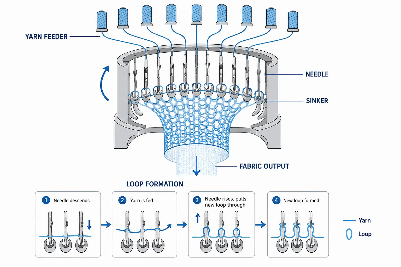 circular-knitting-machine-process proses mesin rajut bundar