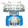 WELLKNIT PWRA Kualitas Tinggi Profesional Single Terry Computerized Vertical Striper 3-Way Jacquard Circular Knitting Machine 