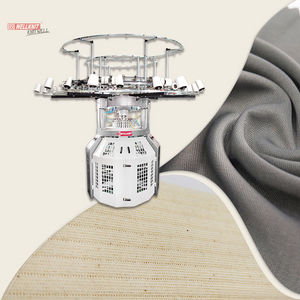 WELLKNIT G4R-NE 14-38 Inci Tulang Rusuk dan Interlock Bingkai Kecil Mesin Rajut Melingkar Jersey Ganda untuk Industri Pakaian Tekstil Rumah