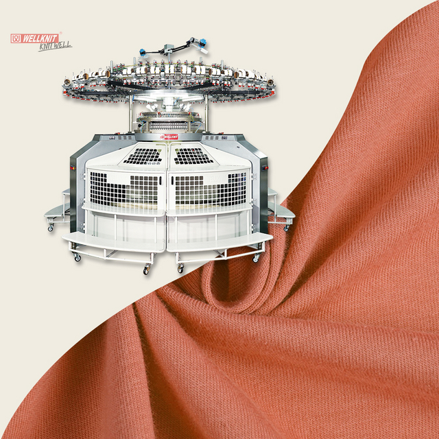 WELLKNIT PF-T-BJ 14-42 inci High Leg Open-width Single Circular Knitting Machine Untuk Tekstil