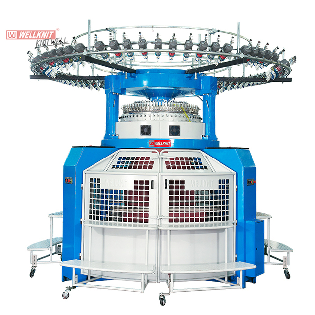 High Leg Double Computerized Three Function Way Sepenuhnya Jacquard Circular Knitting Machine