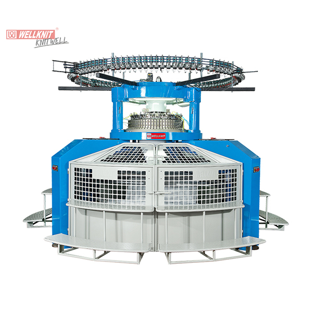 Double Standing Pile High Legs Open-width Circular Knitting Machine (Mesin Pemotong Pile)