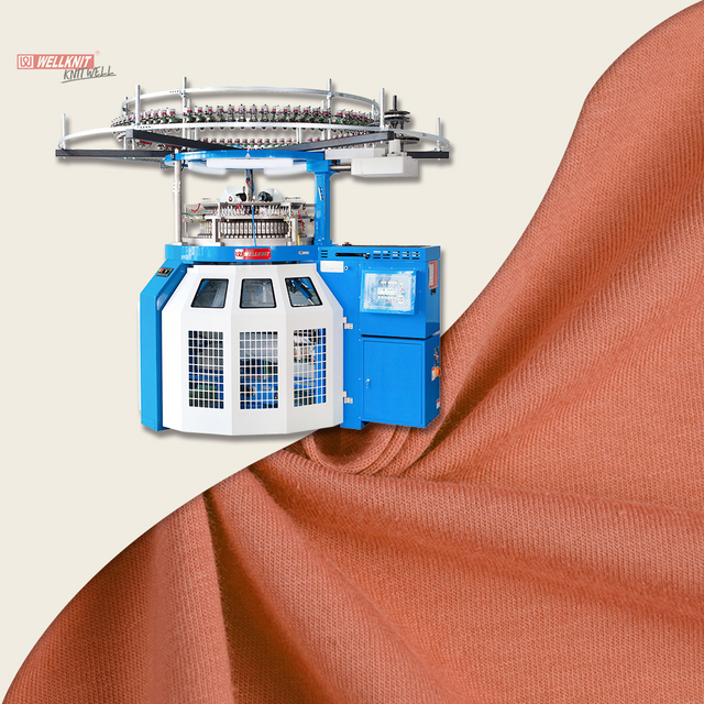 WELLKNIT Kualitas Tinggi Kecepatan Tinggi Profesional Bingkai Kecil Seri Single Jersey Circular Knitting Machine Penjualan Panas di Amerika Selatan